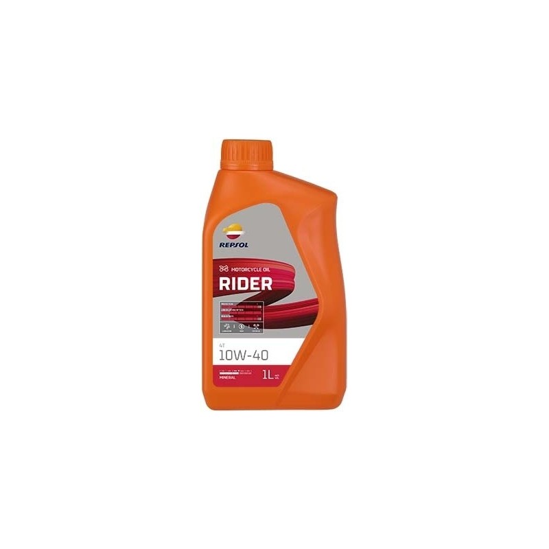 REPSOL Moto Rider 4T 10W40, 1 Litra, mineraali